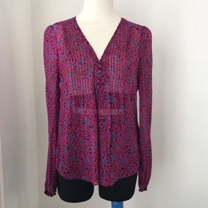 Veronica Beard Silk Floral blouse